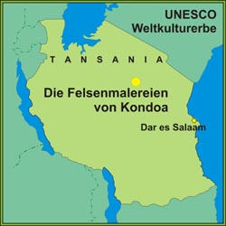 Das UNESCO Weltkulturerbe: Die Felsenmalereien von Kondoa Die Felsenmalereien von Kondoa sind UNESCO Welterbe